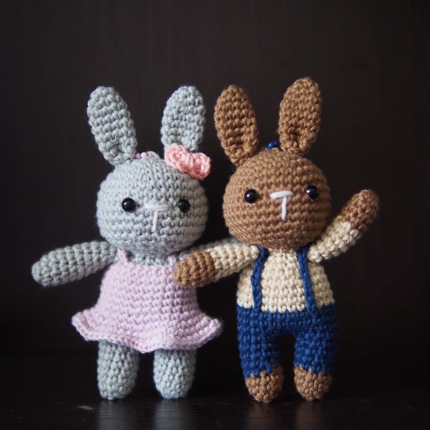 Baby Bunnies Amigurumi Keychain Free Pattern Amigurumi