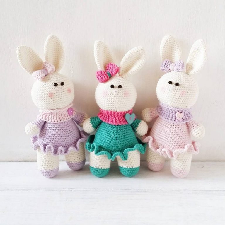 Crochet Bunny İn Dress Amigurumi Free Pattern – Amigurumi