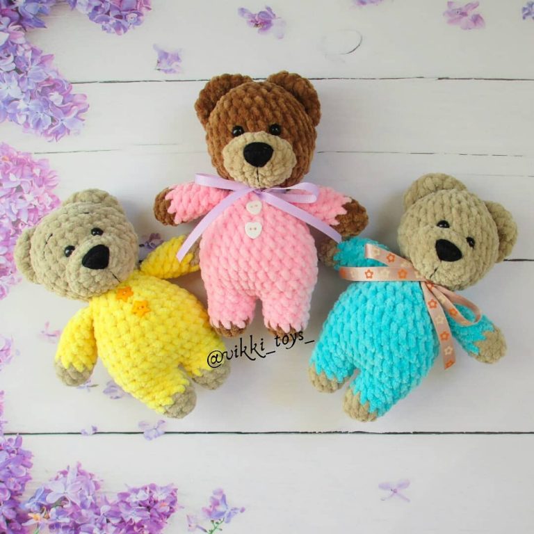 Crochet Teddy Bears Amigurumi Free Pattern – Amigurumi