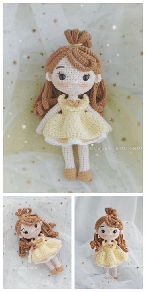 Amigurumi Rose Doll Free Crochet Pattern Amigurumi