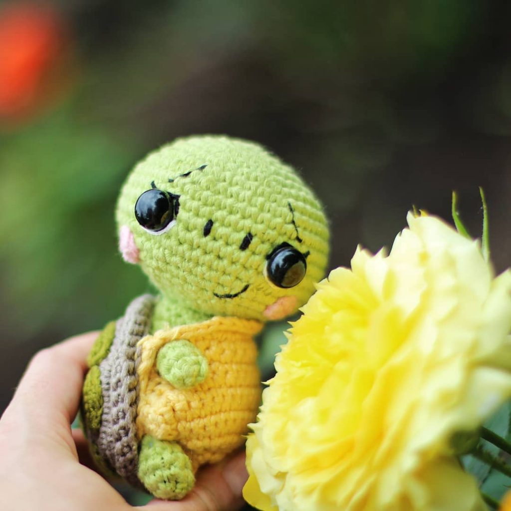 Amigurumi Spring Turtle Free Pattern – Amigurumi