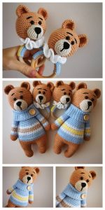 Amigurumi Little Bear And Panda Free Crochet Pattern – Amigurumi