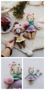 Amigurumi Lying Bear Crochet Free Pattern – Amigurumi