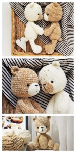 Amigurumi Lying Bear Crochet Free Pattern – Amigurumi