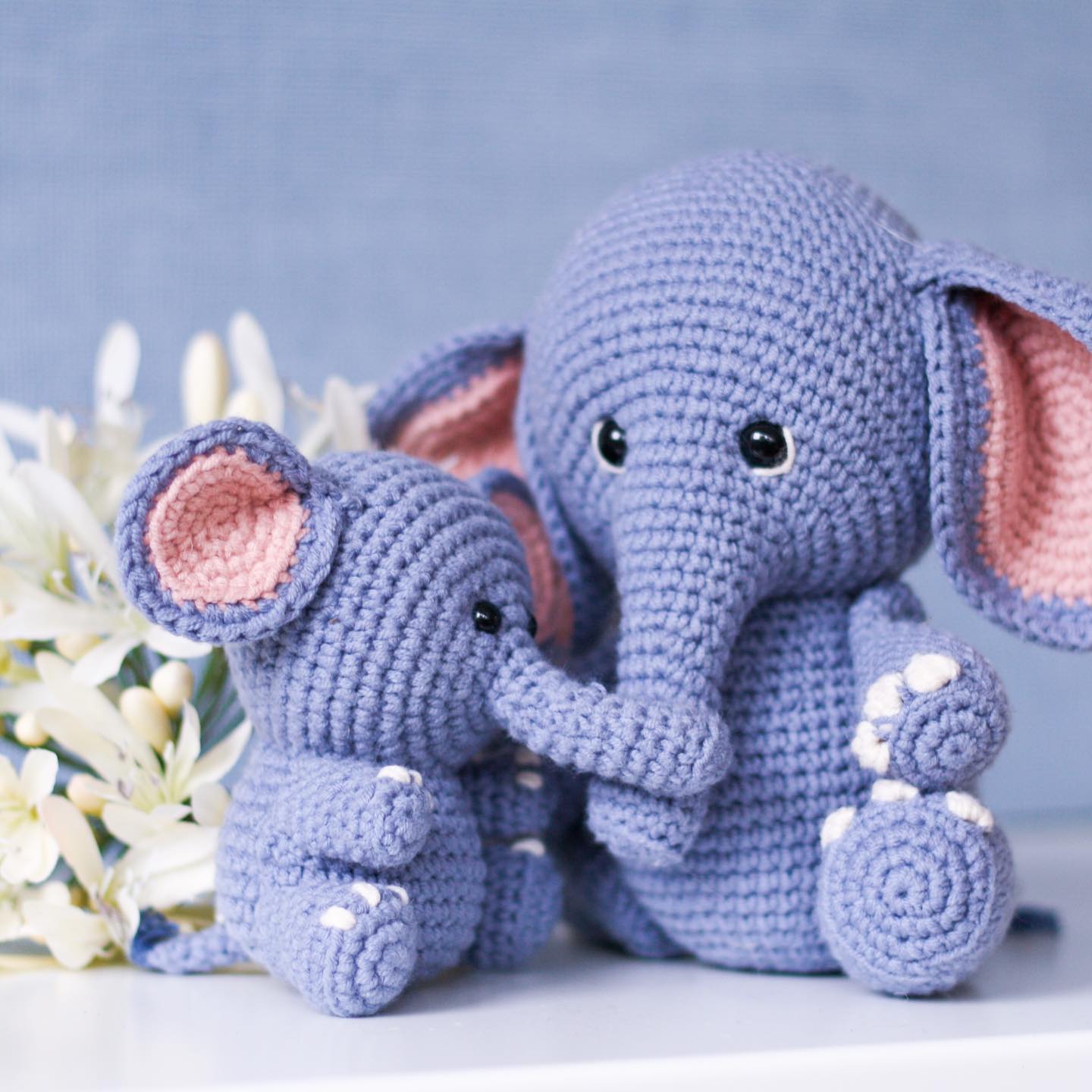 Elephant Ella and Her Lover Amigurumi Free Pattern – Amigurumi